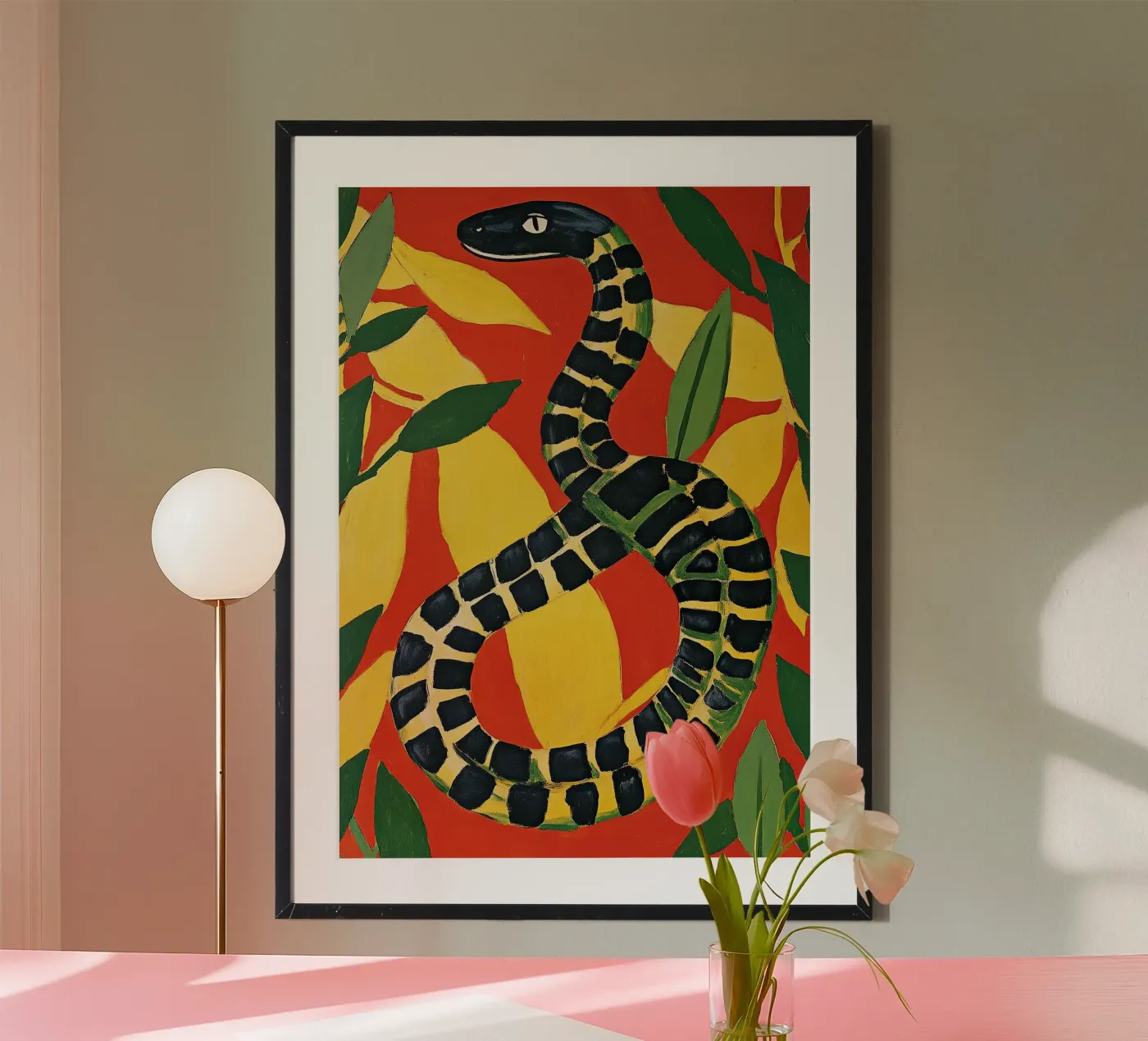 Snake poster de Nikis Art Studio