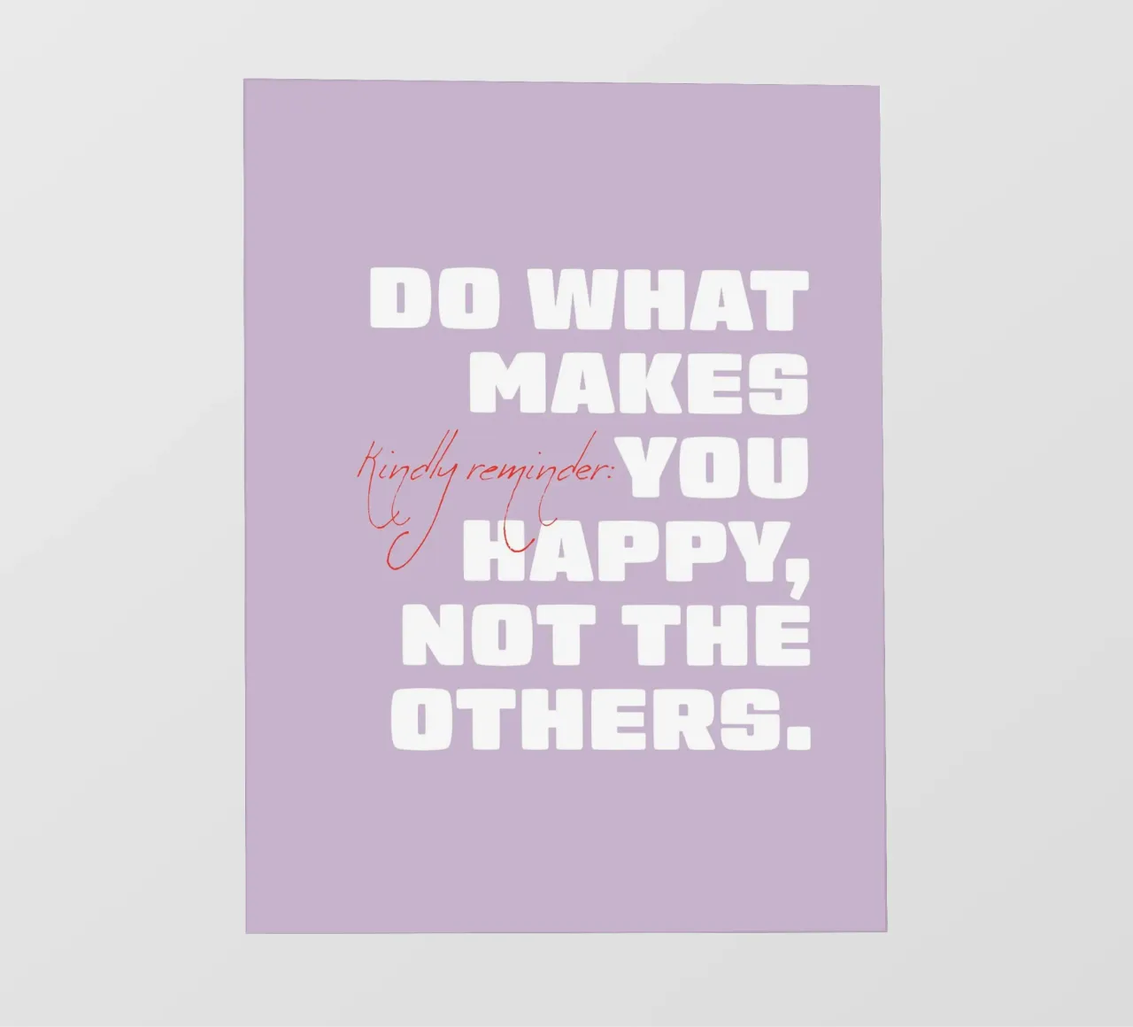 Do what makes you happy telo in pvc da Malou-Studio