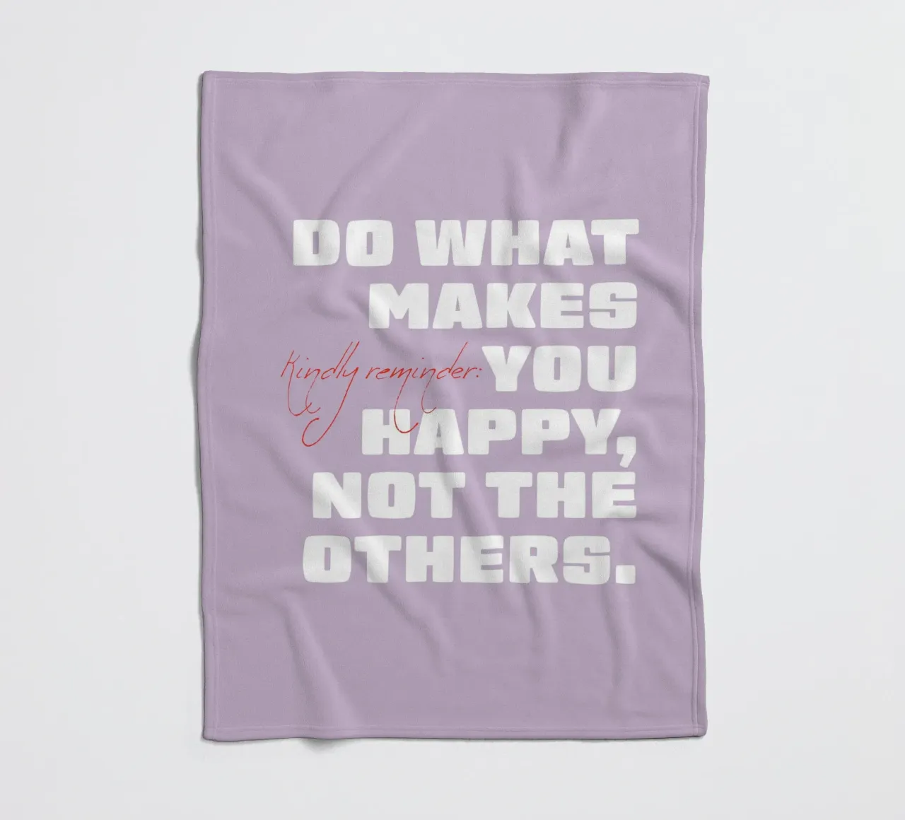 Do what makes you happy coperta in pile da Malou-Studio