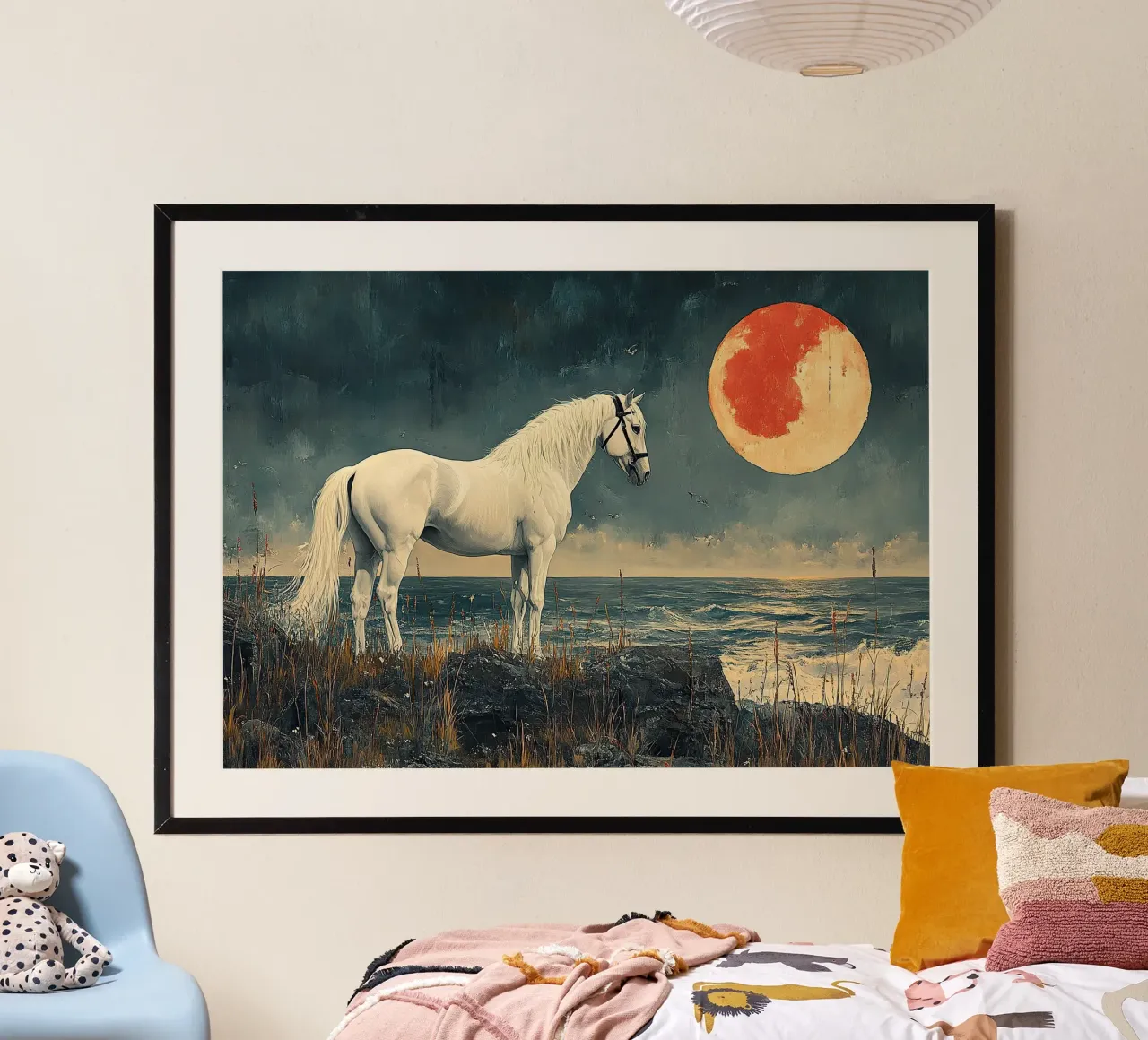 Cavallo - Una danza nella notte poster da Nikis Art Studio