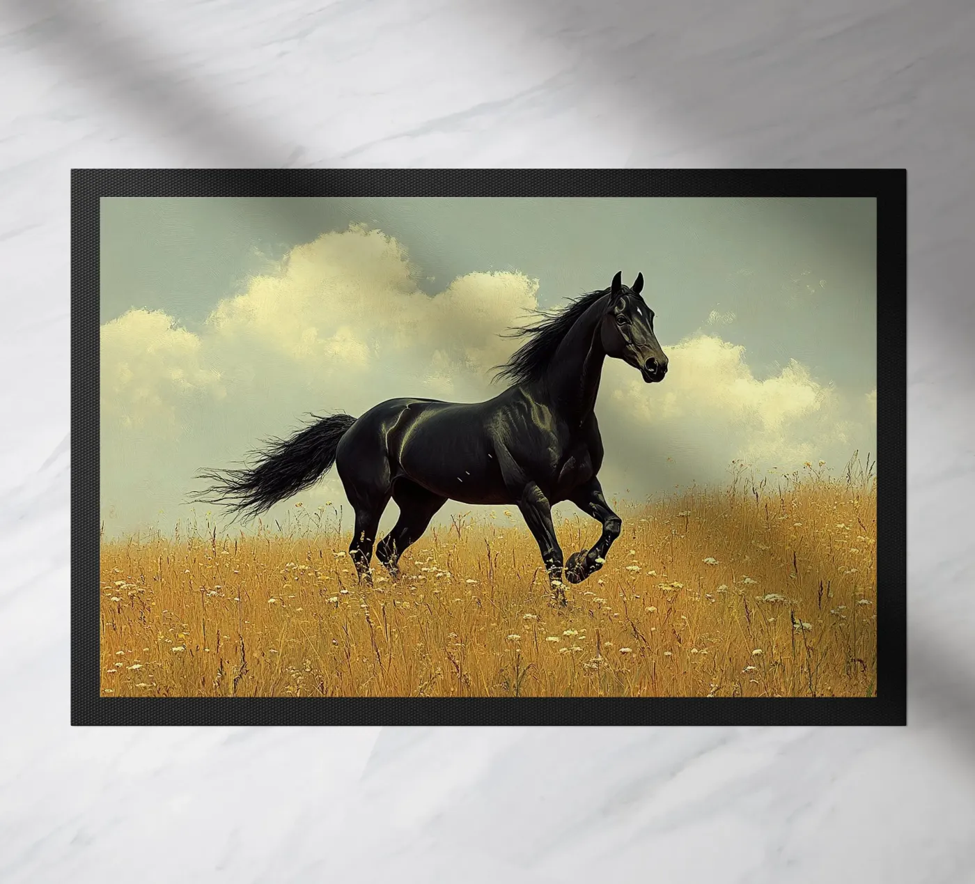 Horse doormat by Nikis Art Studio