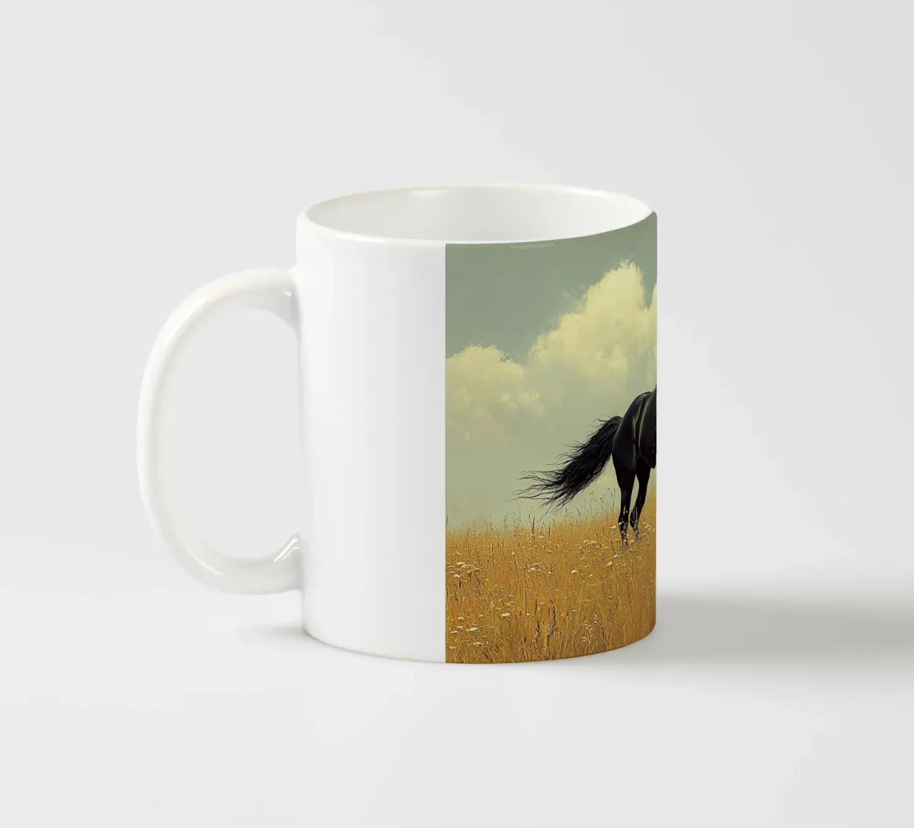 Cavallo tazza in ceramica da Nikis Art Studio