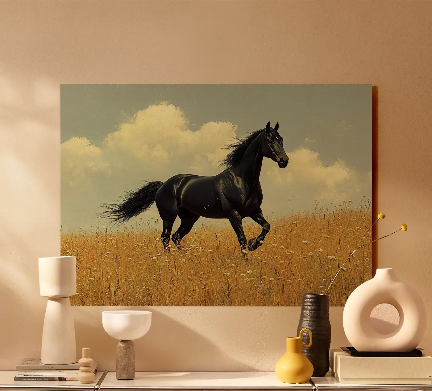 Pferd Acryl-Glas von Nikis Art Studio