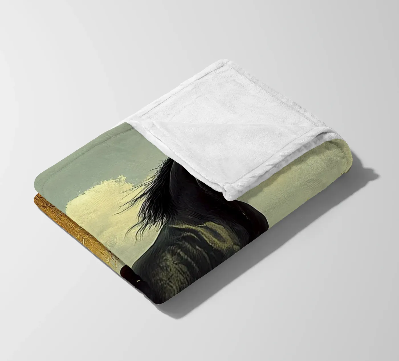 Pferd Fleecedecke von Nikis Art Studio
