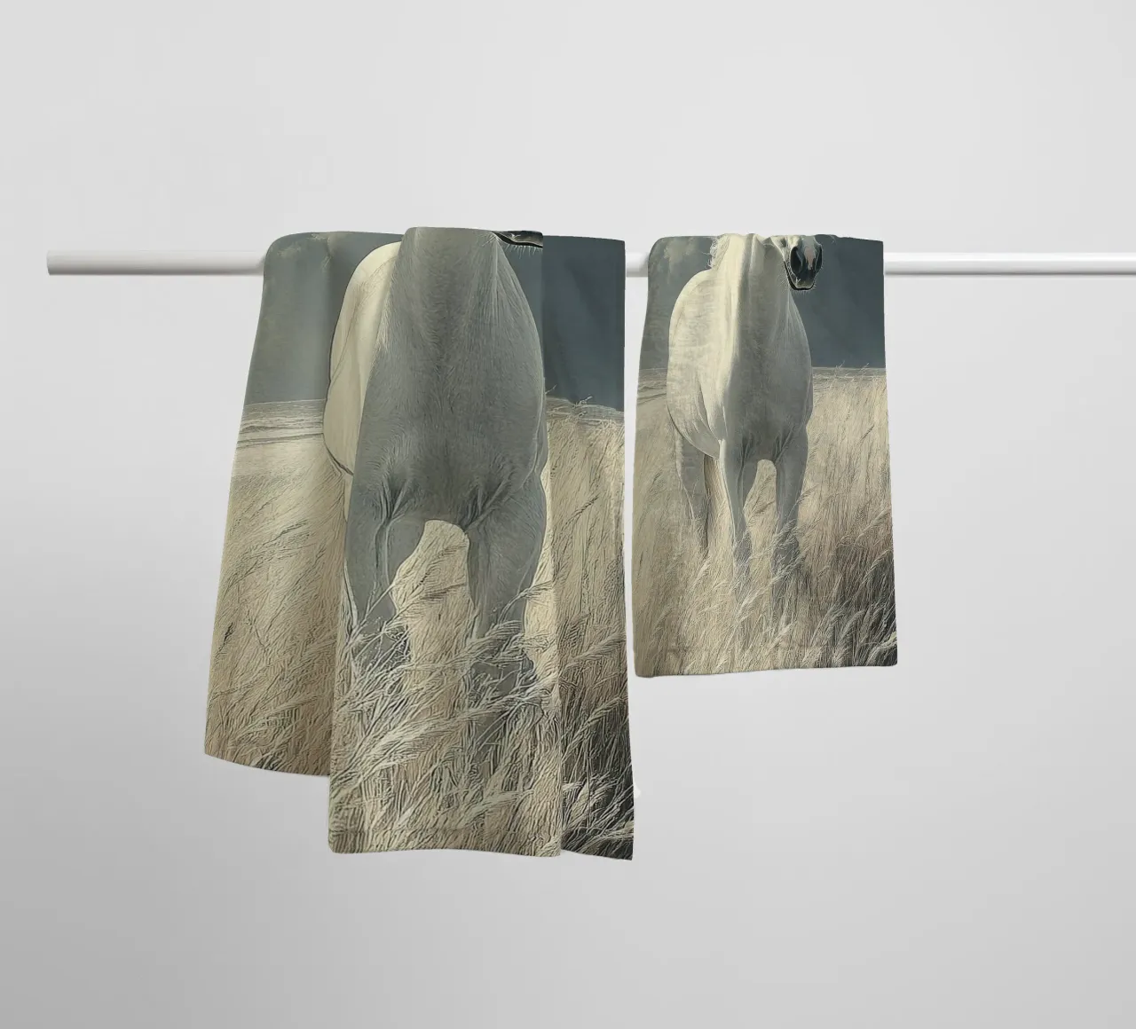 Cavallo asciugamano da bagno da Nikis Art Studio
