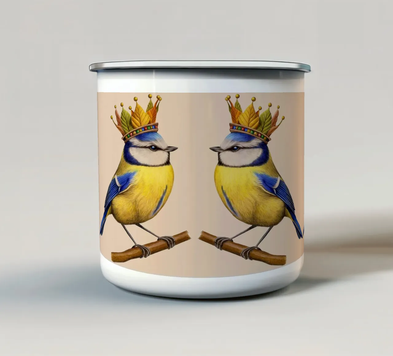 Re d'autunno tazza in smalto da Graphit und Farbe