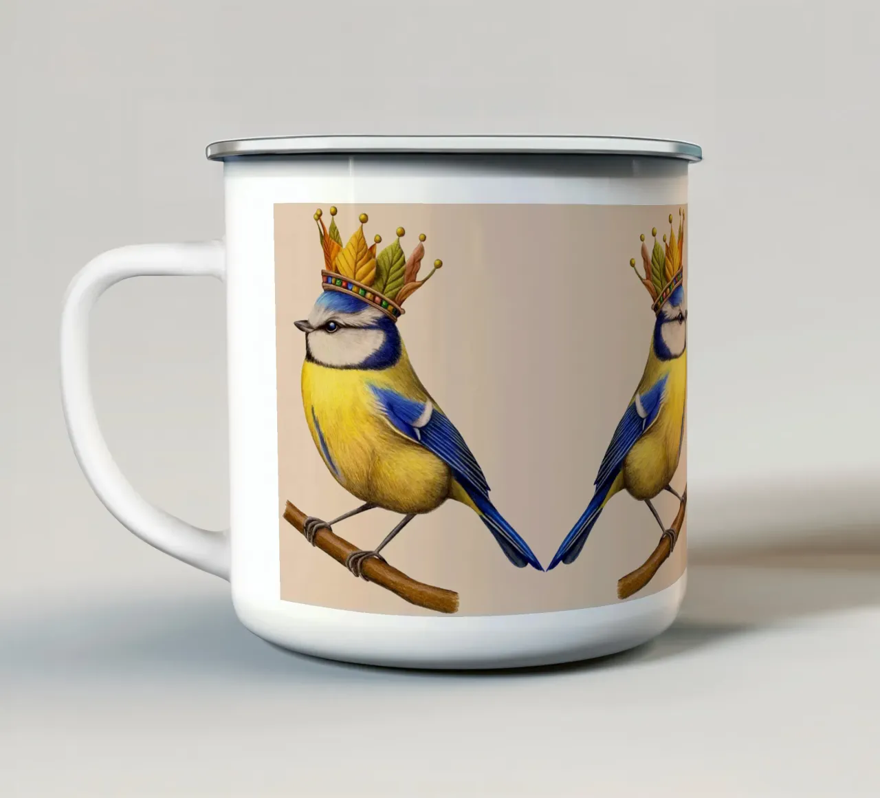 Re d'autunno tazza in smalto da Graphit und Farbe