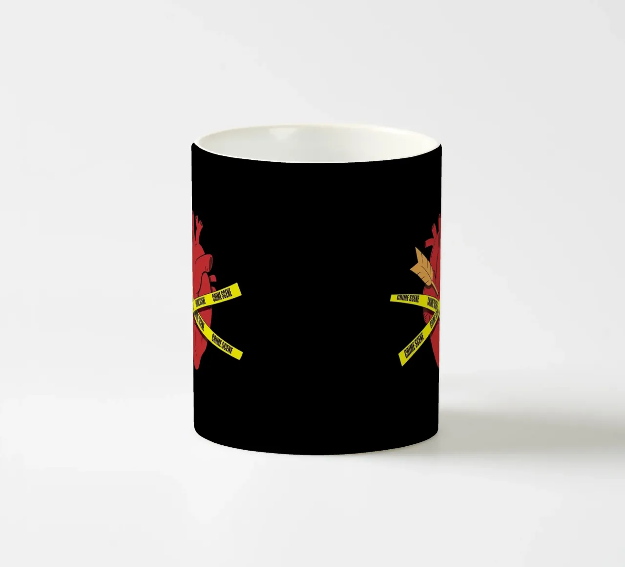 Scena del crimine del cuore tazza in ceramica da Loobs