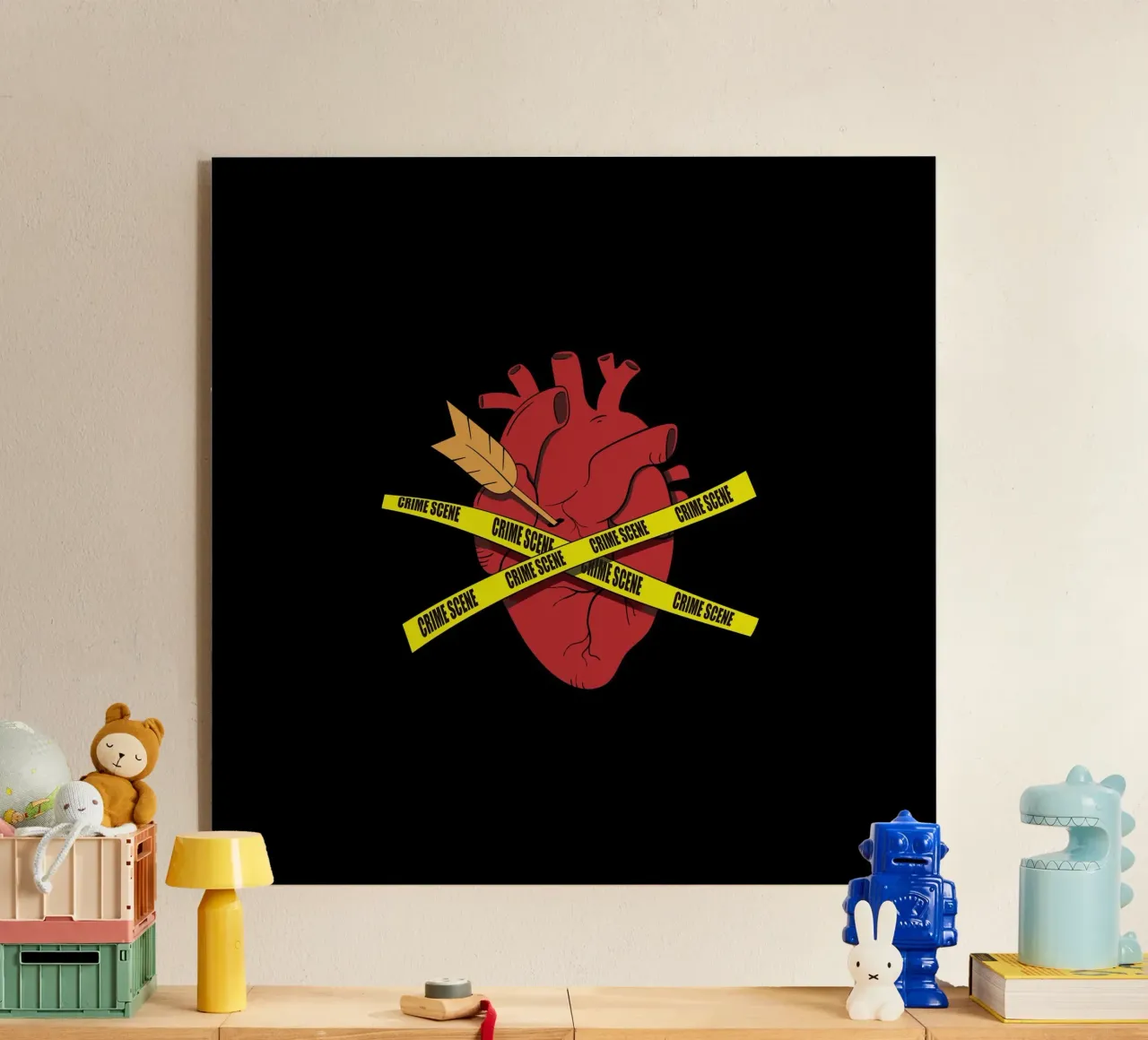 Heart Crime Scene acrylic glass by Loobs