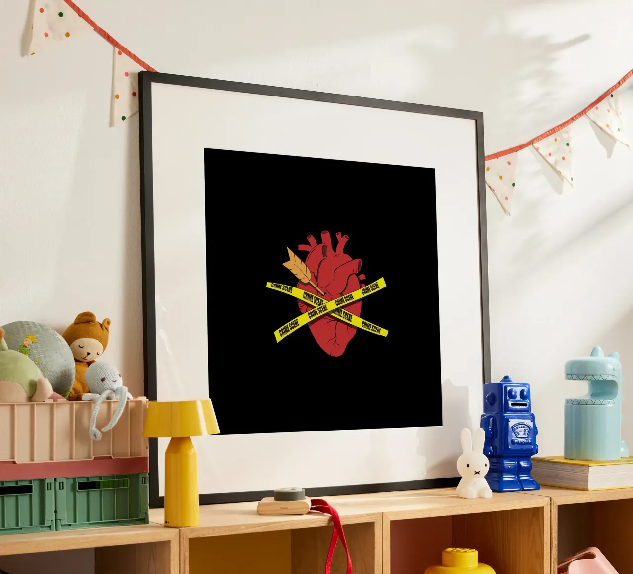 Scena del crimine del cuore carta hahnemühle da Loobs