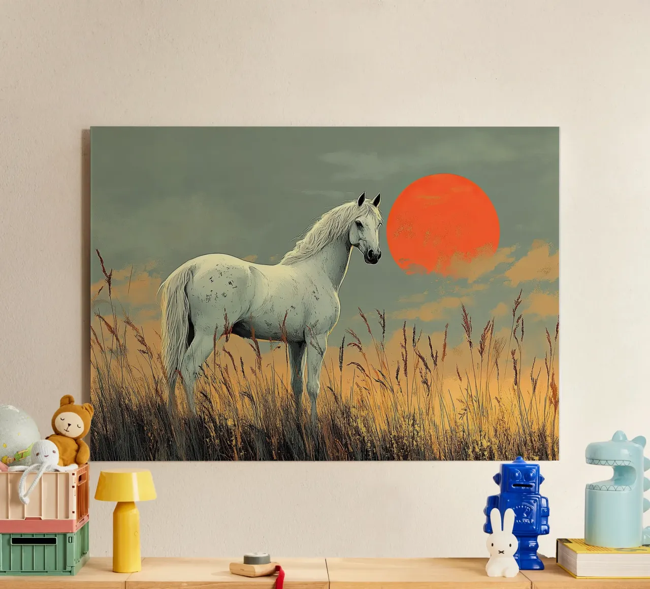 Horse acrylic glass by Nikis Art Studio