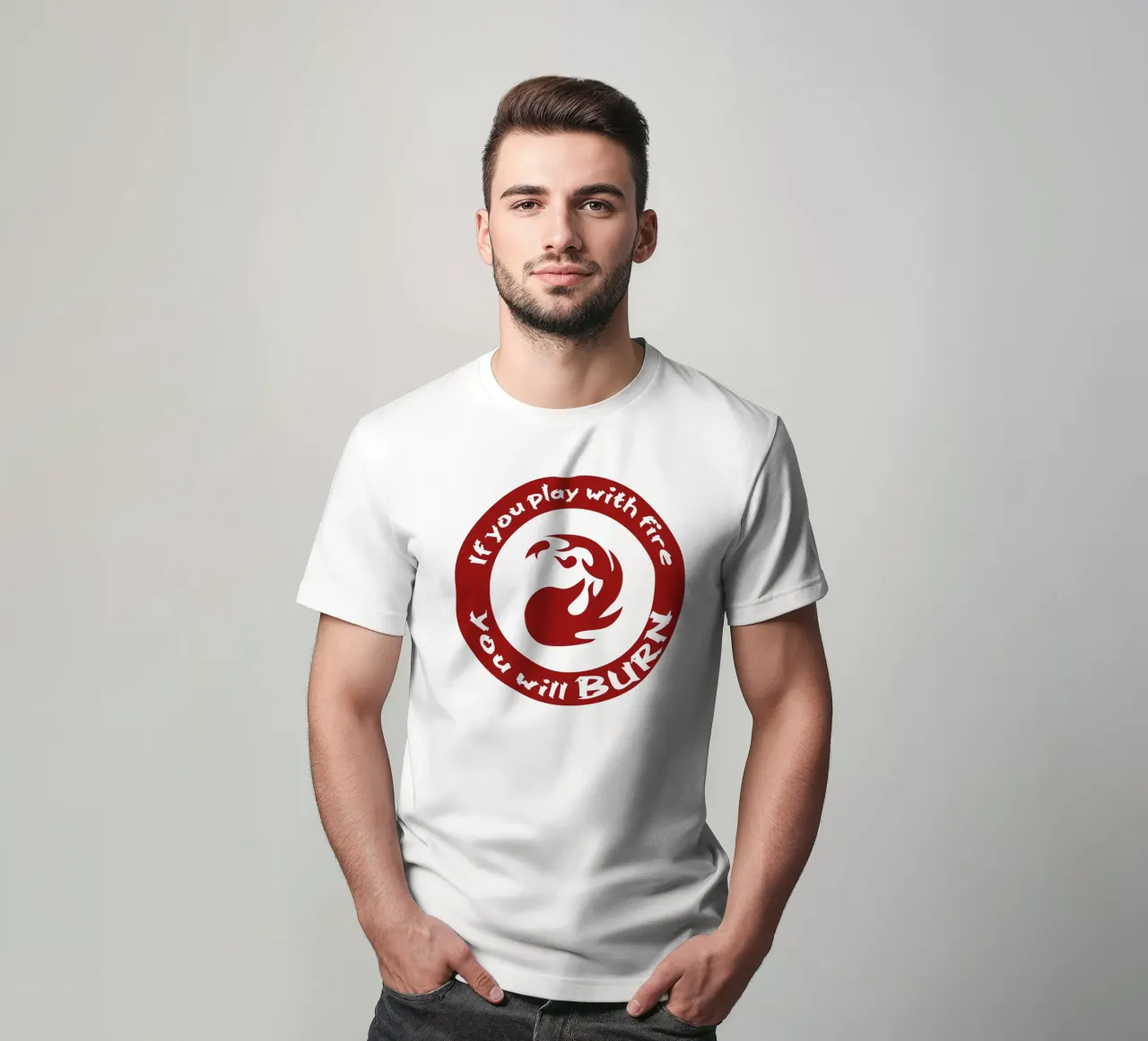 Se giochi con il fuoco ti brucerai t-shirt da Loobs