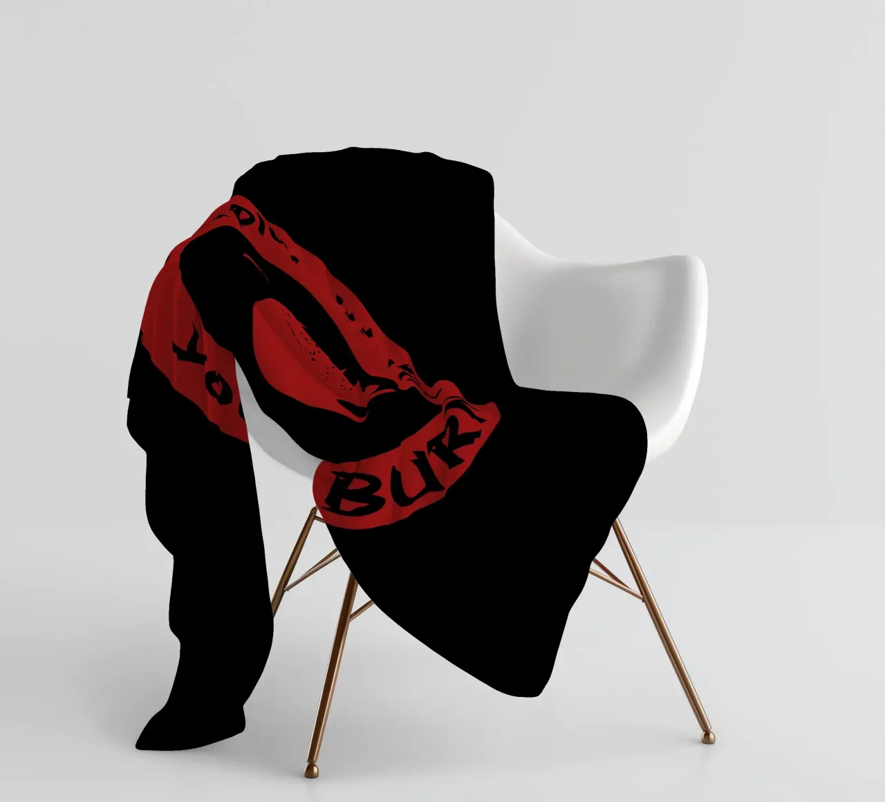 Se giochi con il fuoco ti brucerai coperta in pile da Loobs
