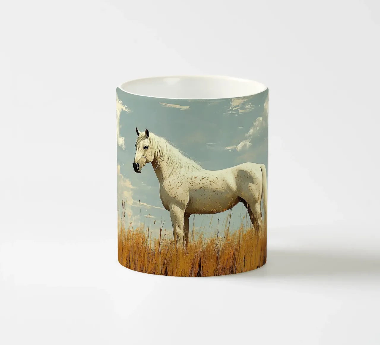 Cavallo tazza in ceramica da Nikis Art Studio