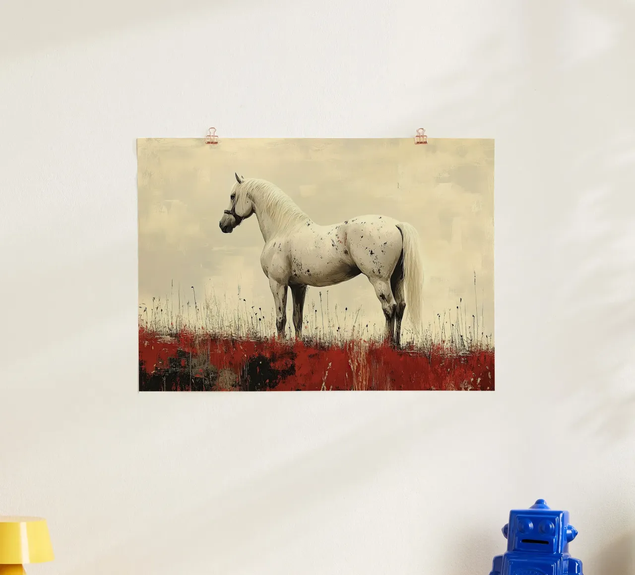 The legend of the steppe: a hero from the wilderness poster by Nikis Art Studio