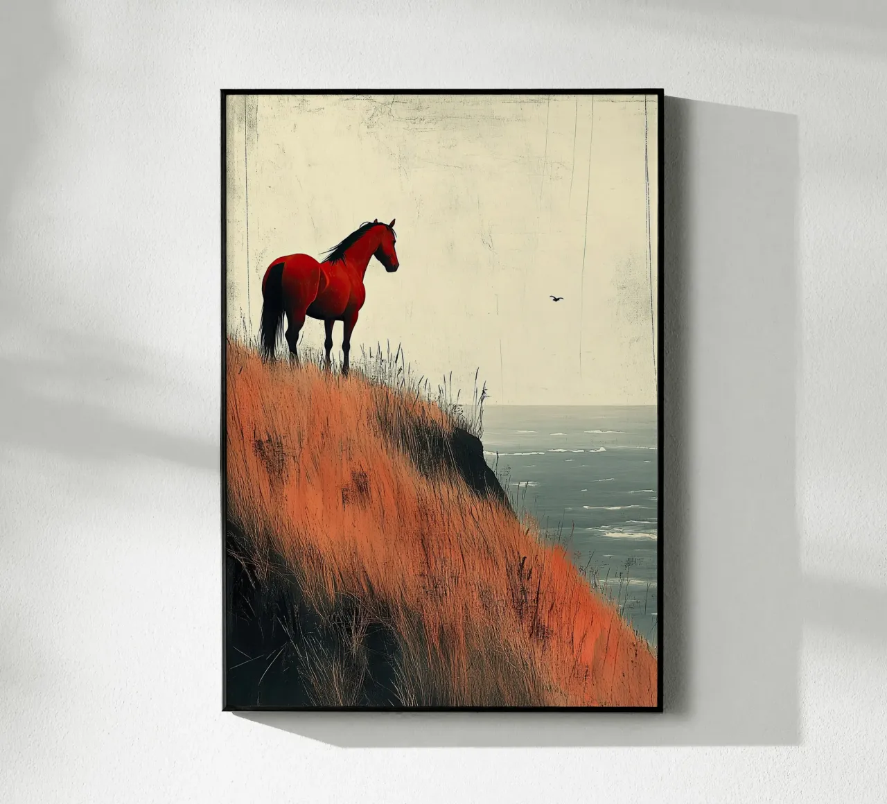 Cavallo in riva al mare plexiglass da Nikis Art Studio