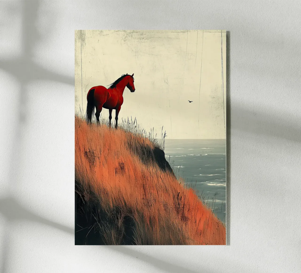Cavallo in riva al mare plexiglass da Nikis Art Studio
