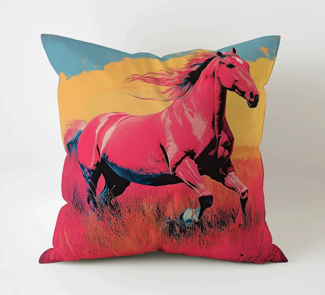 Cavallo - Pop Art cuscino da Nikis Art Studio