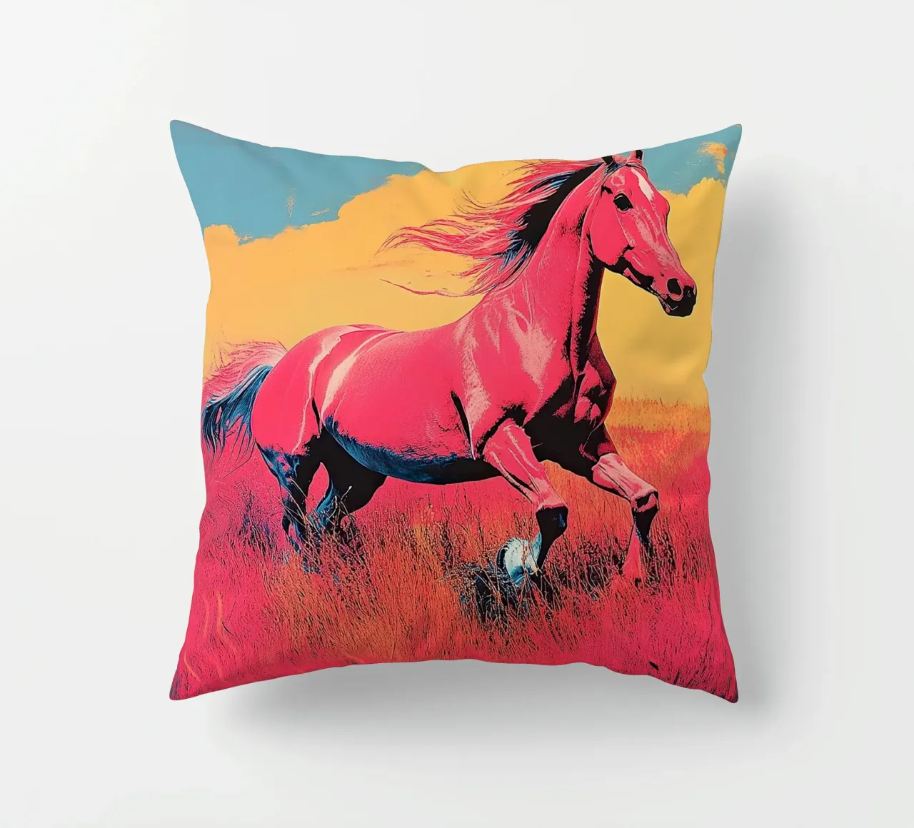Cavallo - Pop Art cuscino da Nikis Art Studio