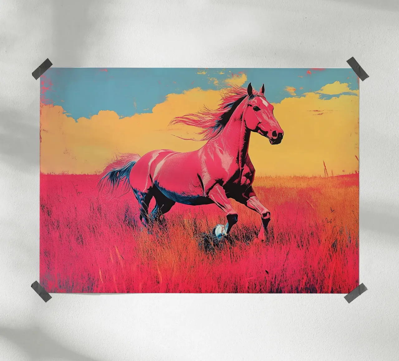 Cavallo - Pop Art carta hahnemühle da Nikis Art Studio