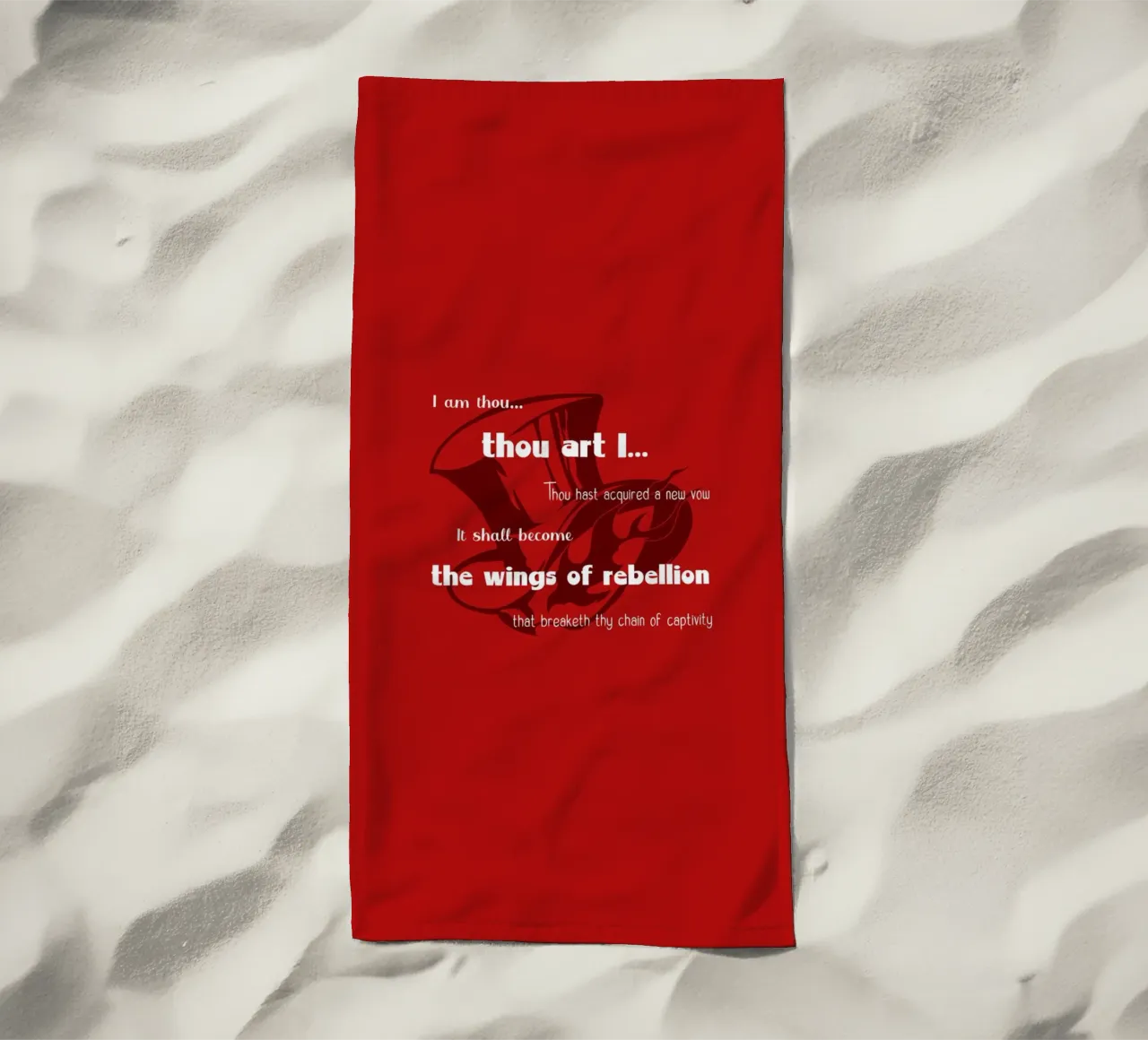 Io sono tu sei io telo mare da Loobs