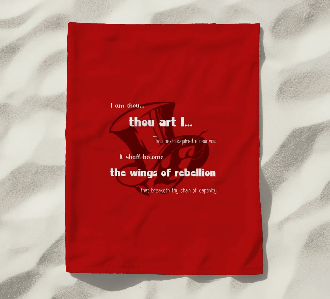 Io sono tu sei io telo mare da Loobs