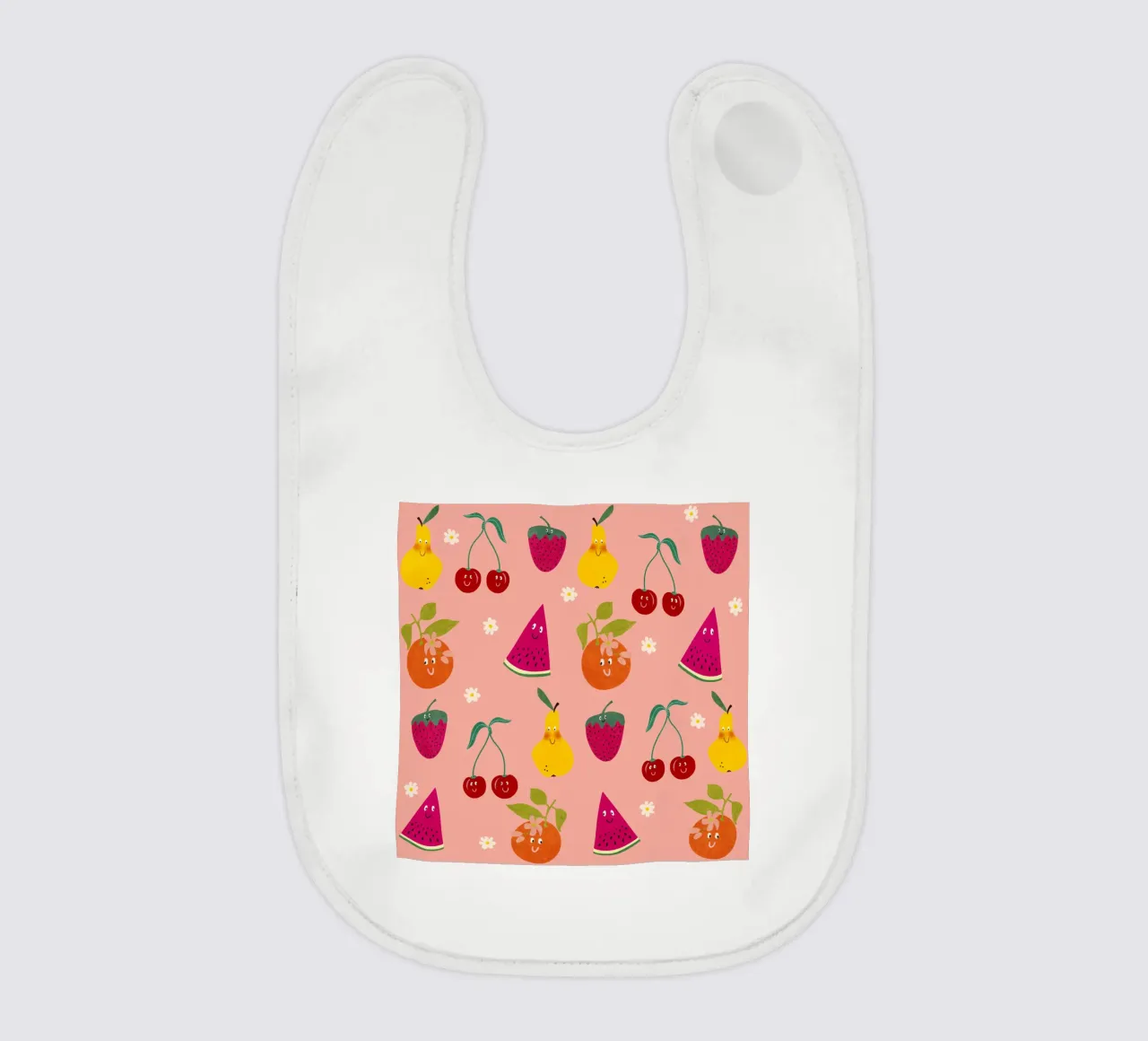 Pattern Fruit Gang bavaglino da Illustration Raissa Oltmanns