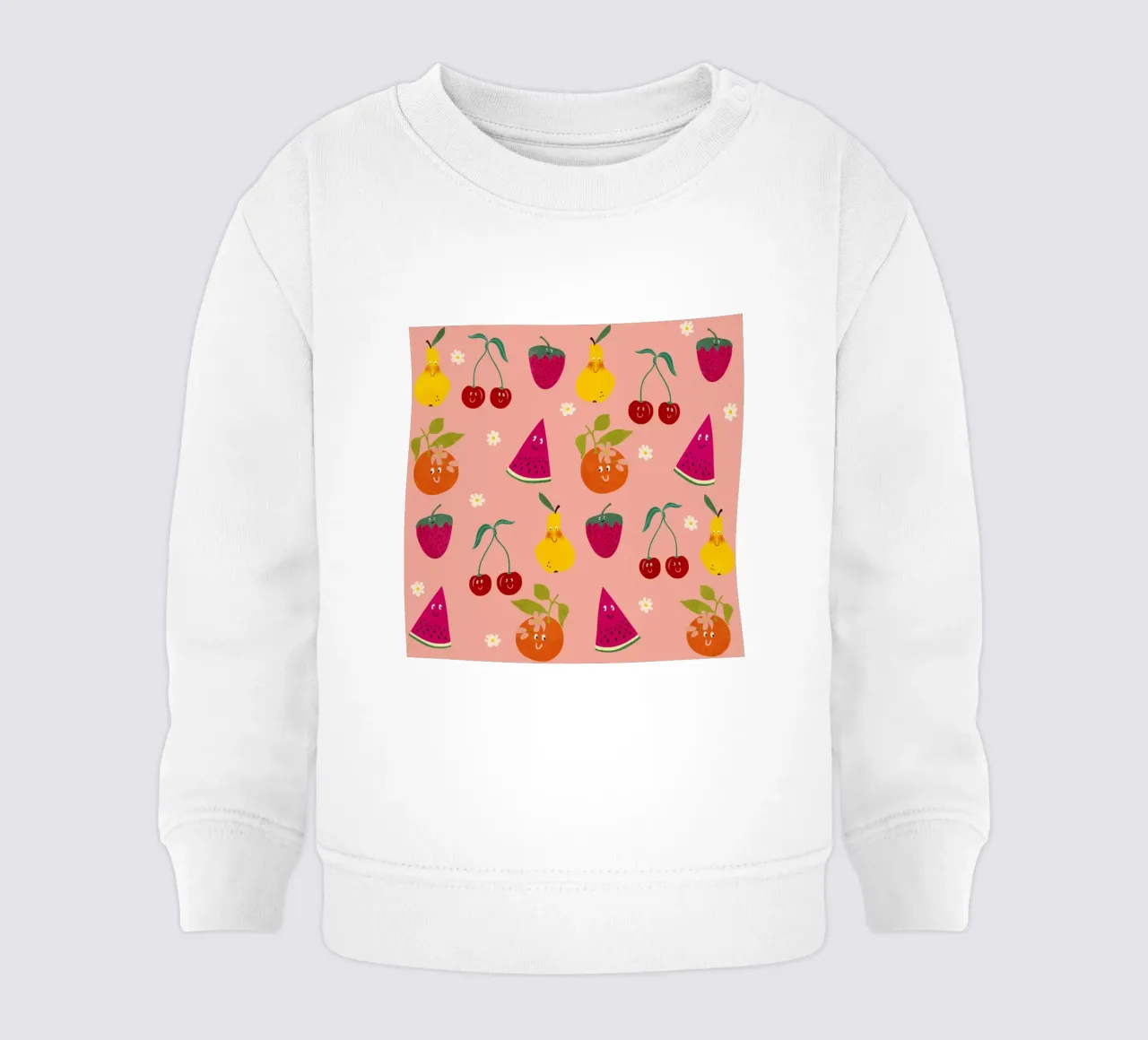 Pattern Fruit Gang felpa neonato da Illustration Raissa Oltmanns