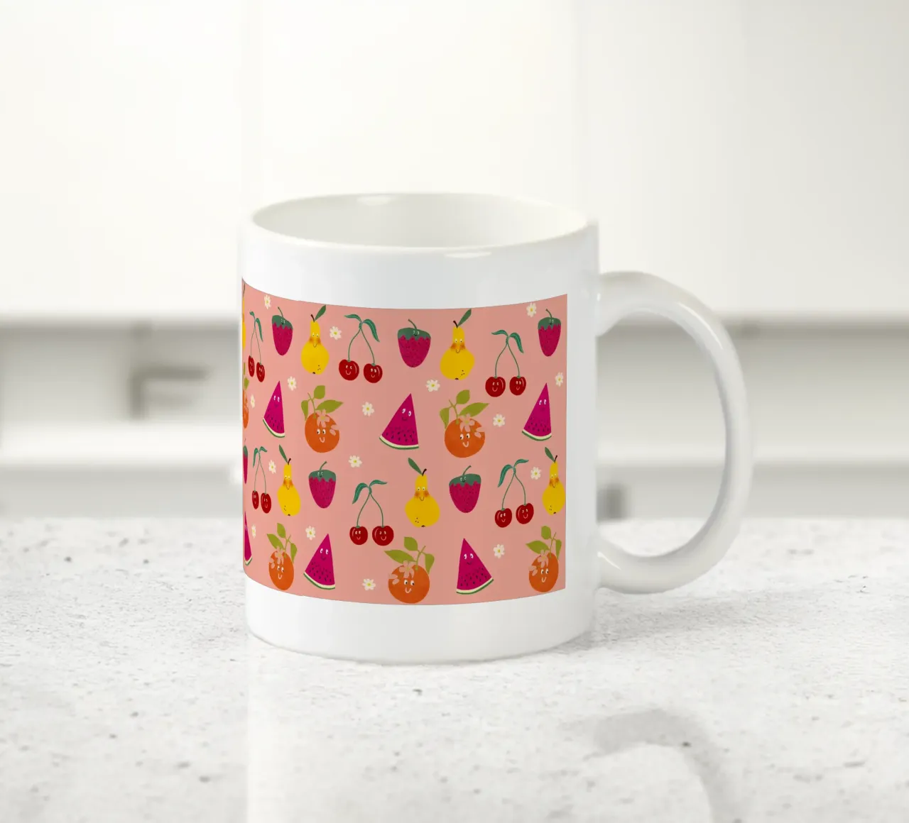 Pattern Fruit Gang tazza in ceramica da Illustration Raissa Oltmanns