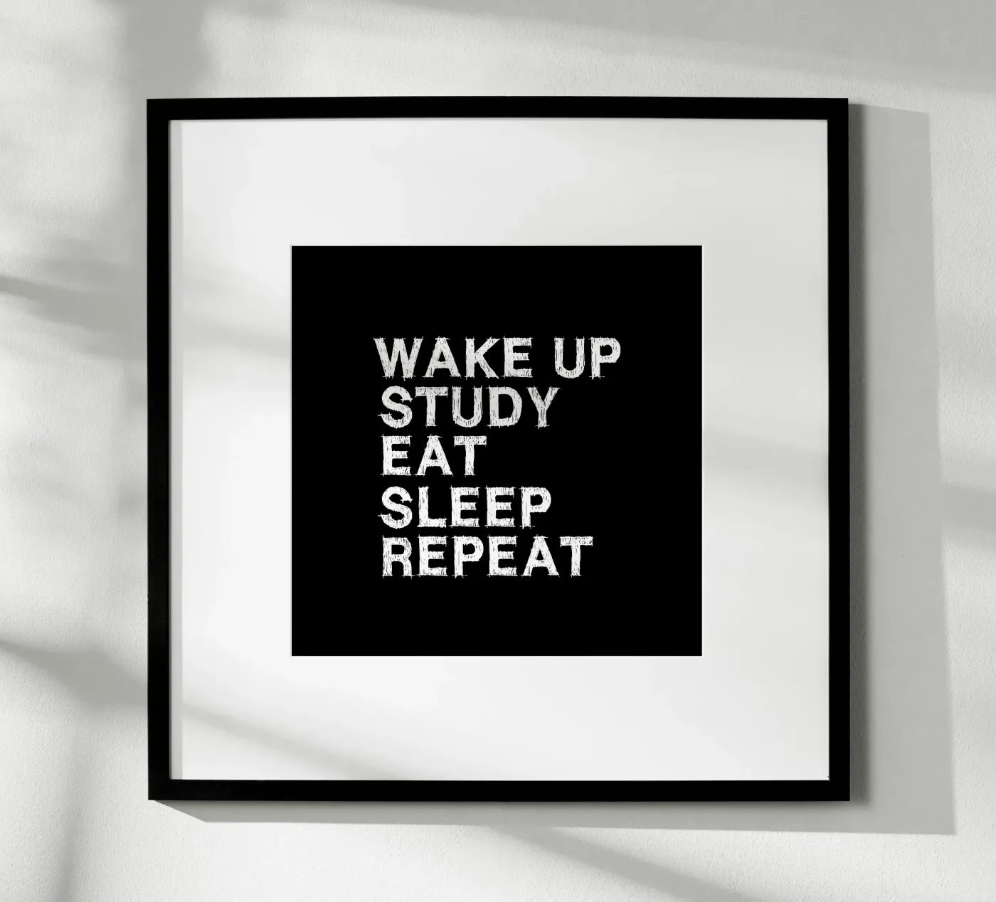 Wake up Study Eat sleep Repeat poster da Happy Eagle