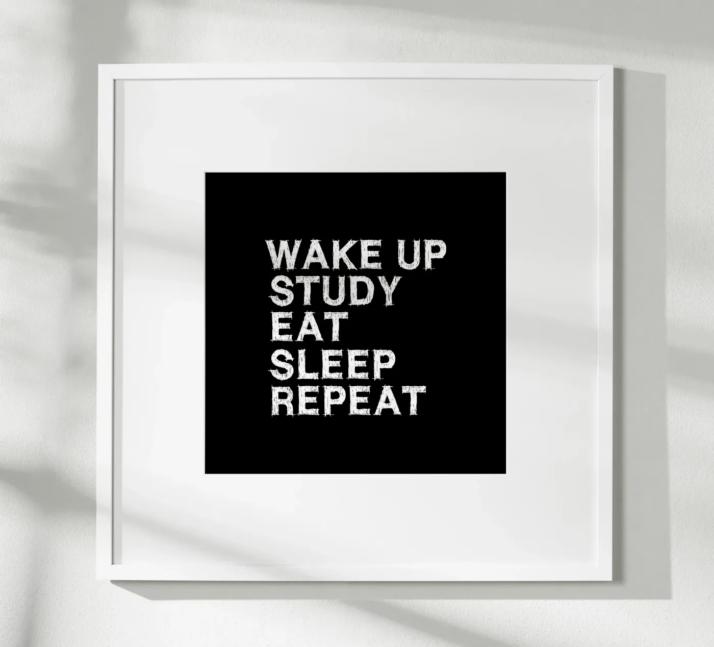Wake up Study Eat sleep Repeat poster da Happy Eagle