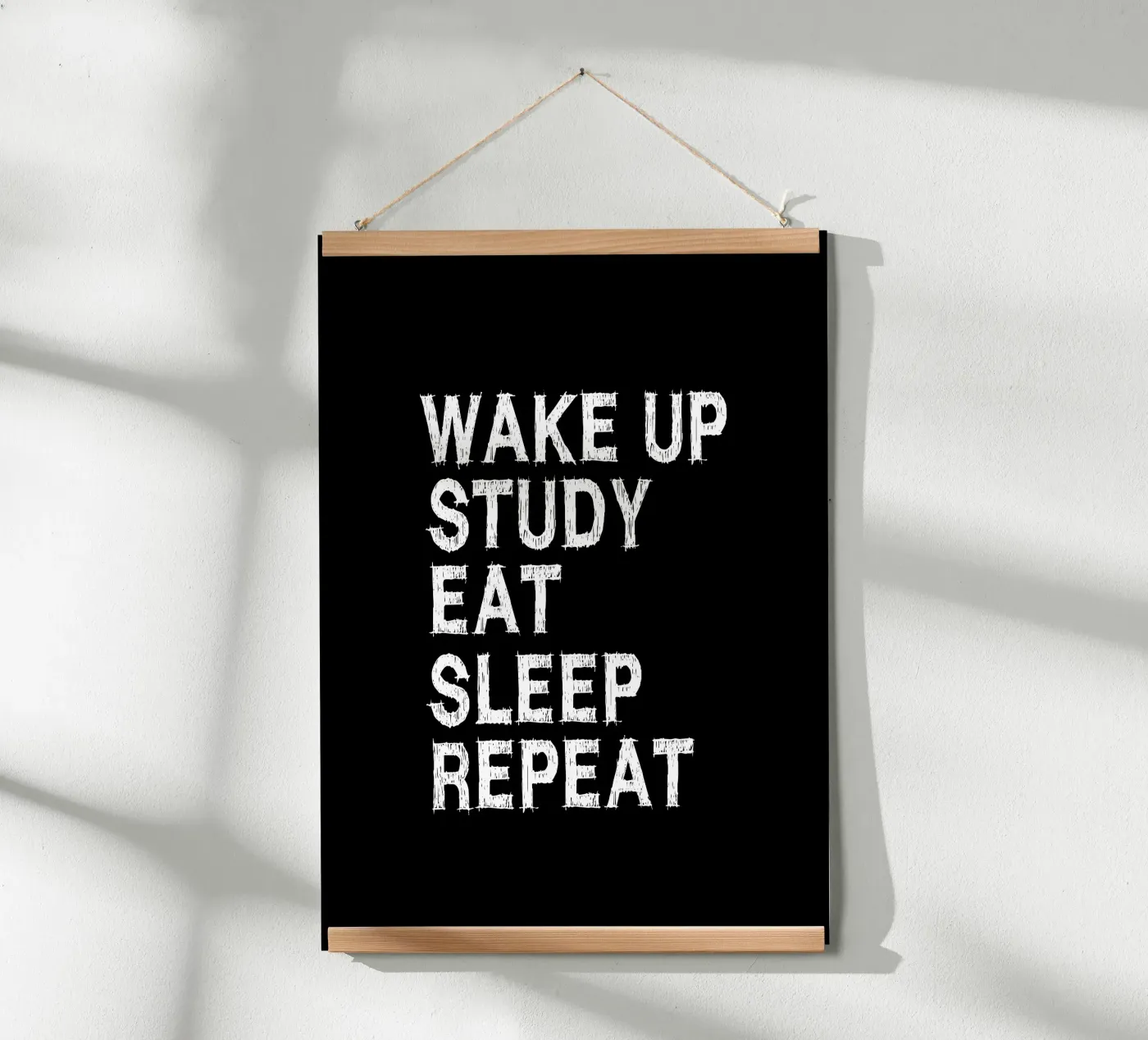 Wake up Study Eat sleep Repeat poster da Happy Eagle