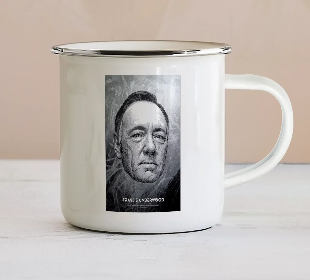 Francis tazza in smalto da Tomasz Zawistowski