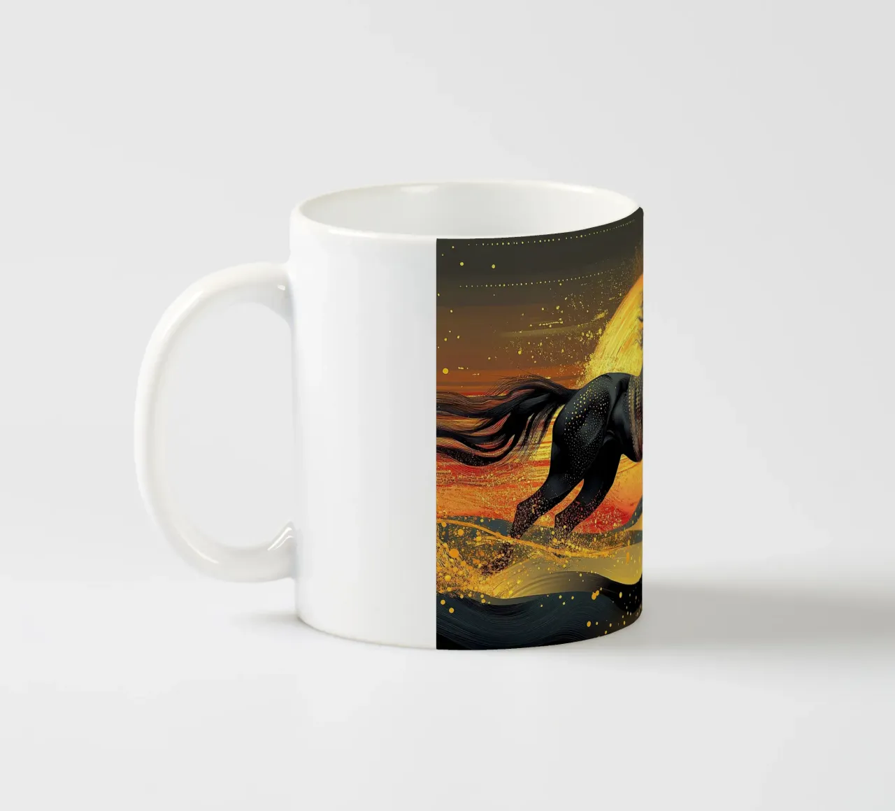 Cavallo tazza in ceramica da Nikis Art Studio
