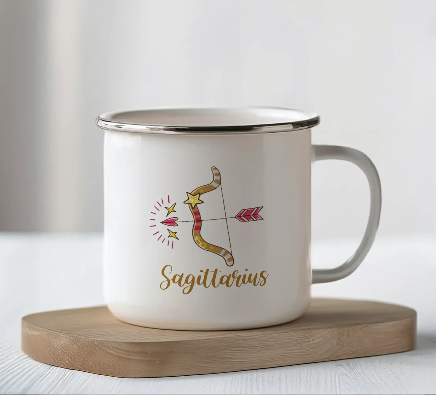 Boogschutter emaille mok van Kiroiharu