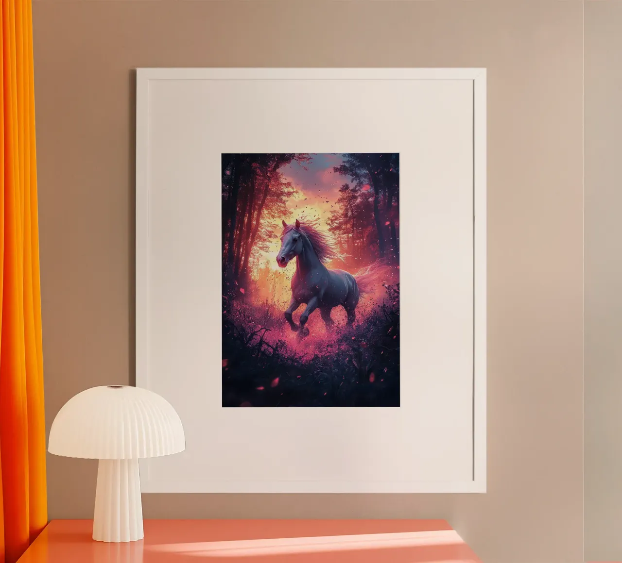 Das ungezähmte Pferd Poster von Nikis Art Studio