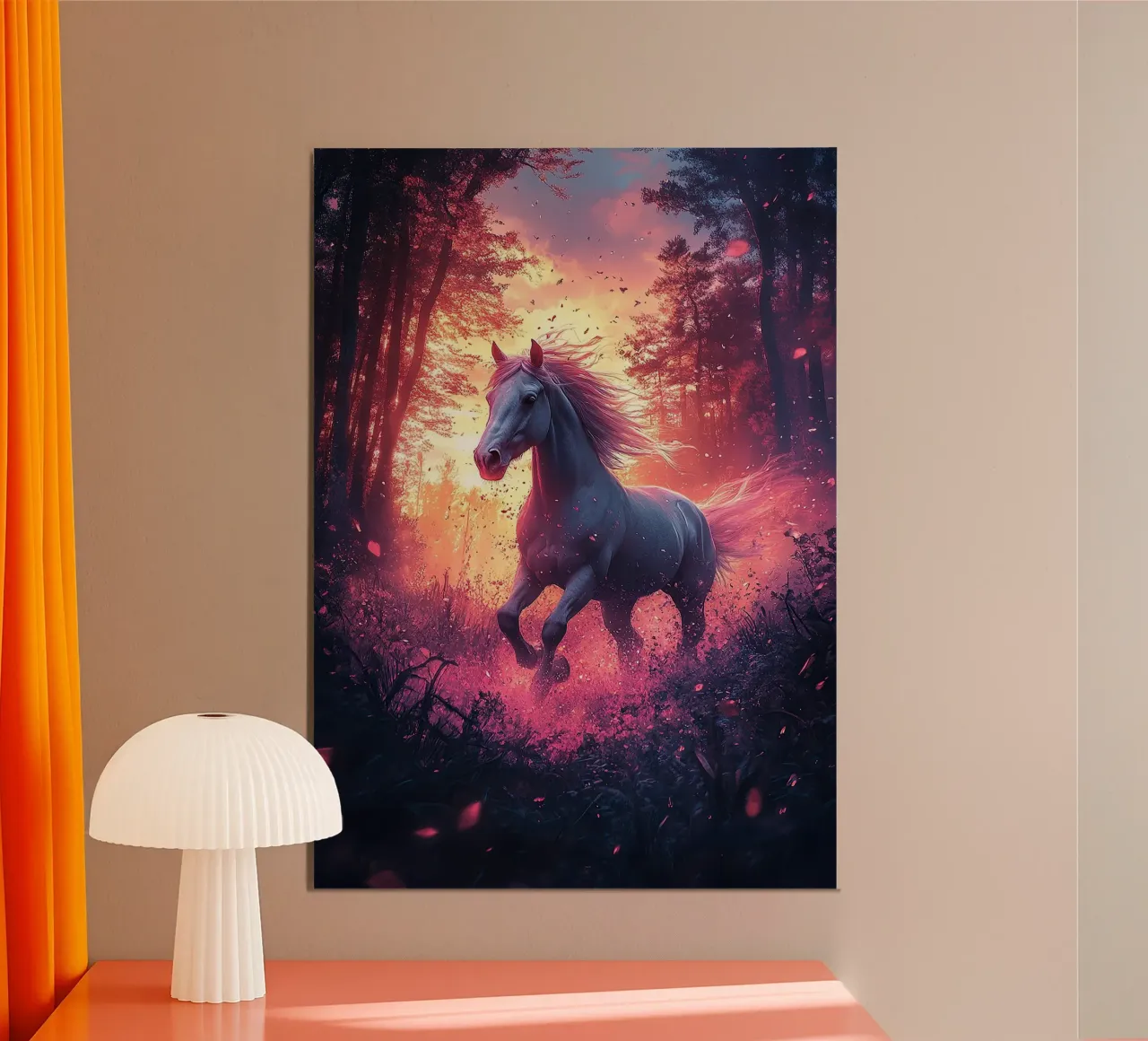 Das ungezähmte Pferd Poster von Nikis Art Studio
