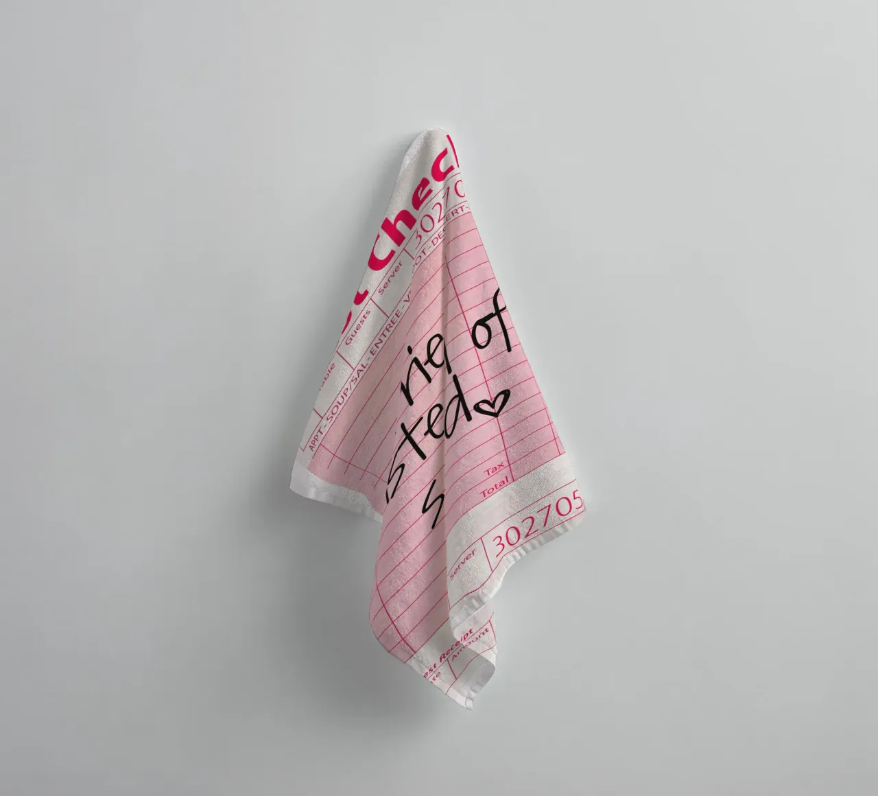 Guest Check - Fries instead of Salad towel by Malou-Studio