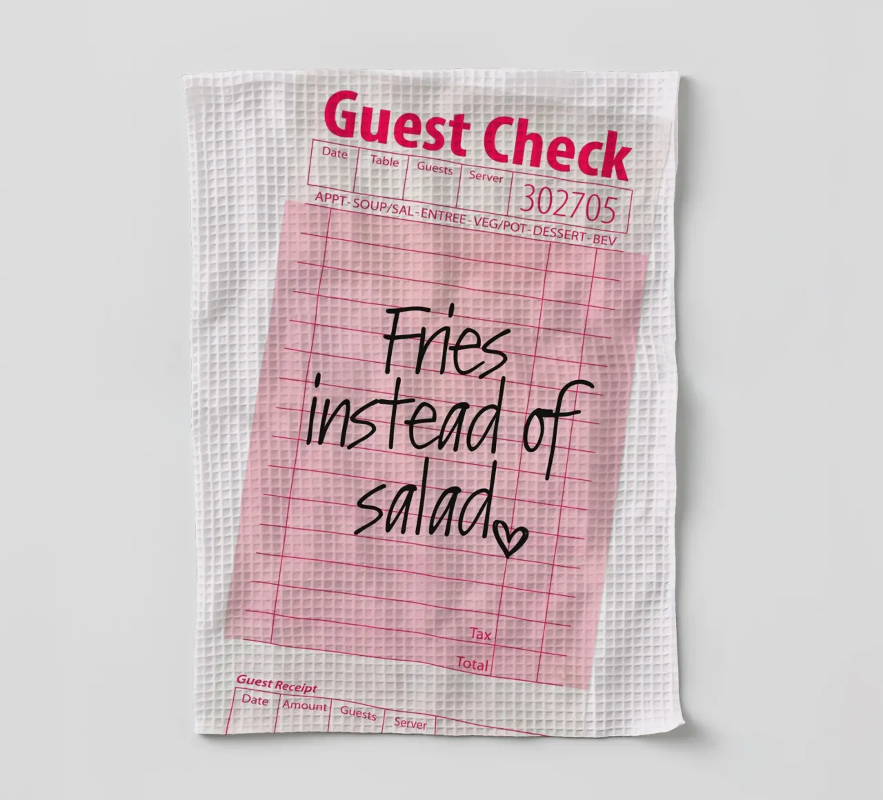 Guest Check - Des frites au lieu de la salade torchon de Malou-Studio