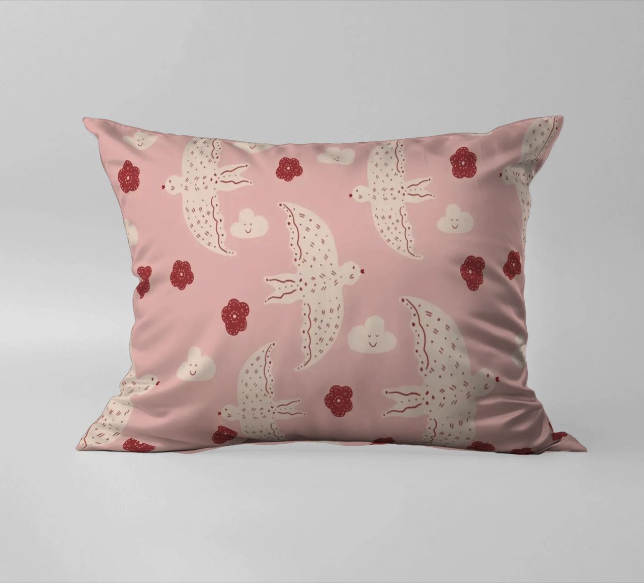 Pattern Abstract Birds cuscino da Illustration Raissa Oltmanns