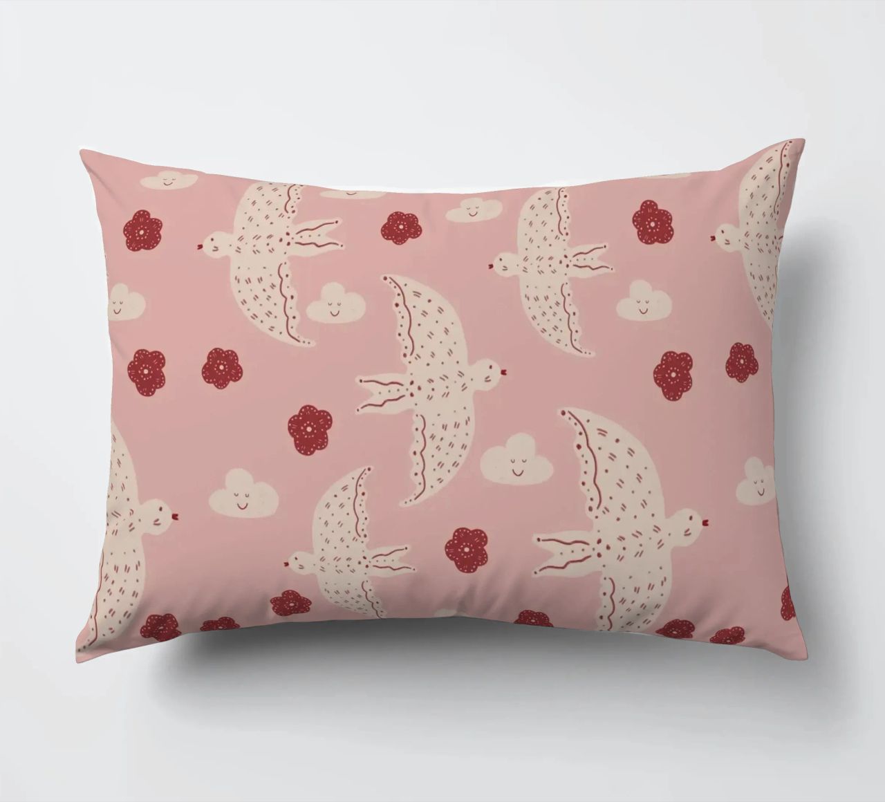 Pattern Abstract Birds cuscino da Illustration Raissa Oltmanns