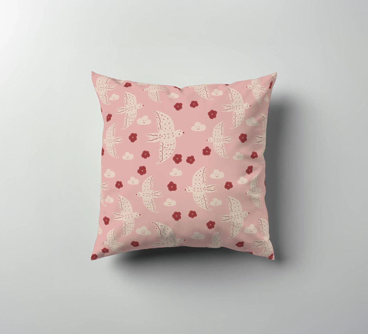 Pattern Abstract Birds cuscino da Illustration Raissa Oltmanns