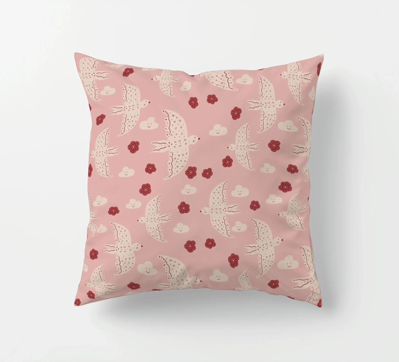 Pattern Abstract Birds cuscino da Illustration Raissa Oltmanns