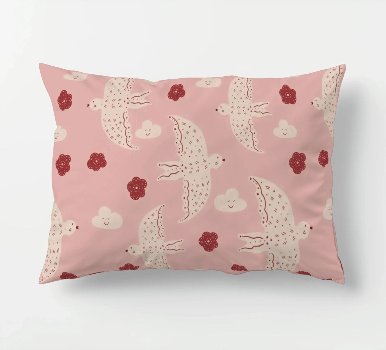 Pattern Abstract Birds cuscino da Illustration Raissa Oltmanns