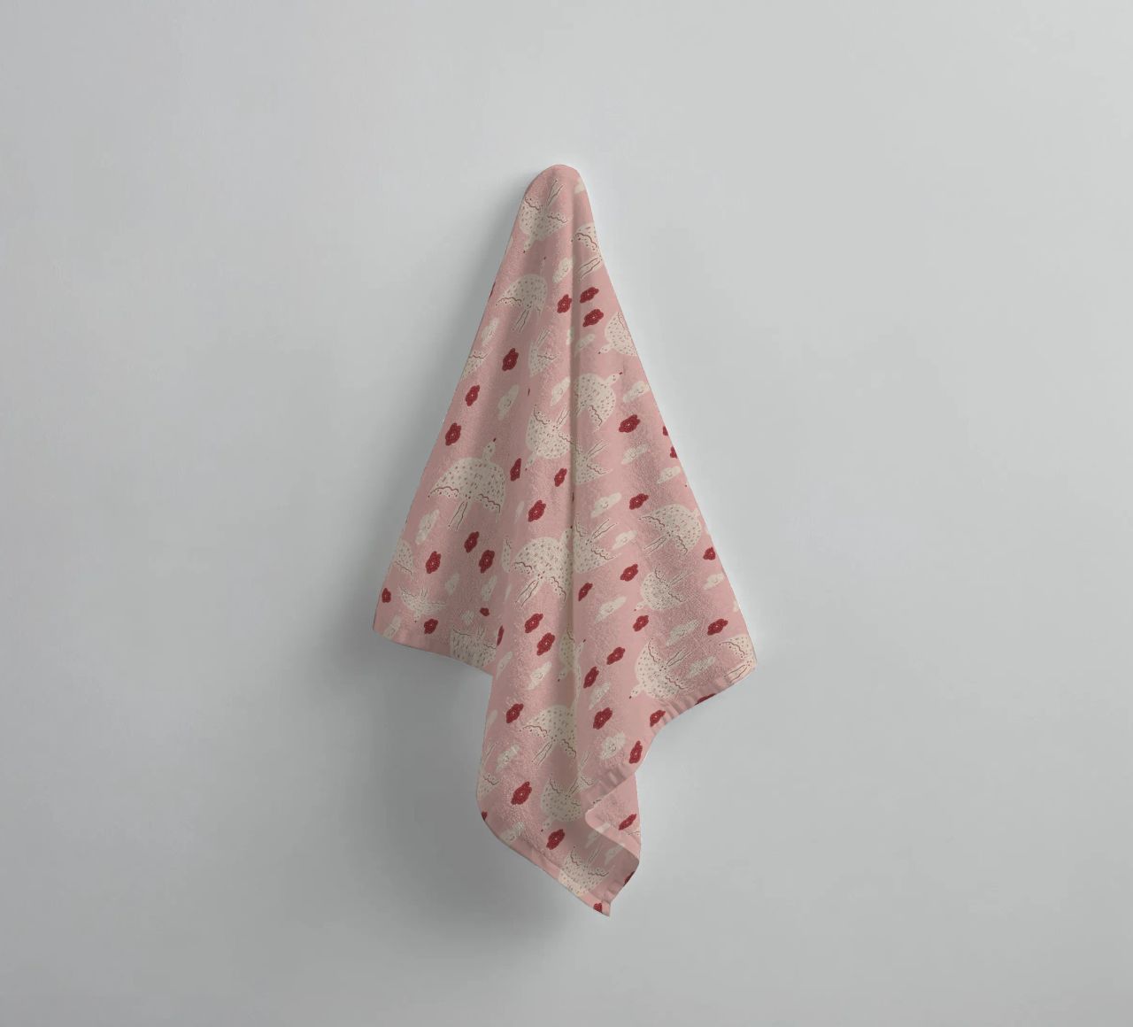 Pattern Abstract Birds Handtuch von Illustration Raissa Oltmanns