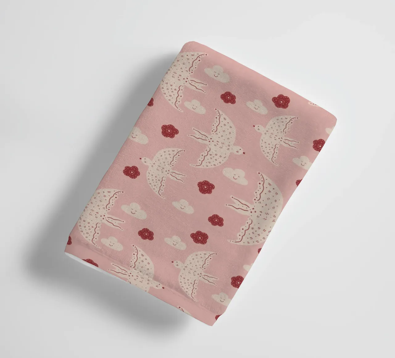 Pattern Abstract Birds asciugamano da bagno da Illustration Raissa Oltmanns