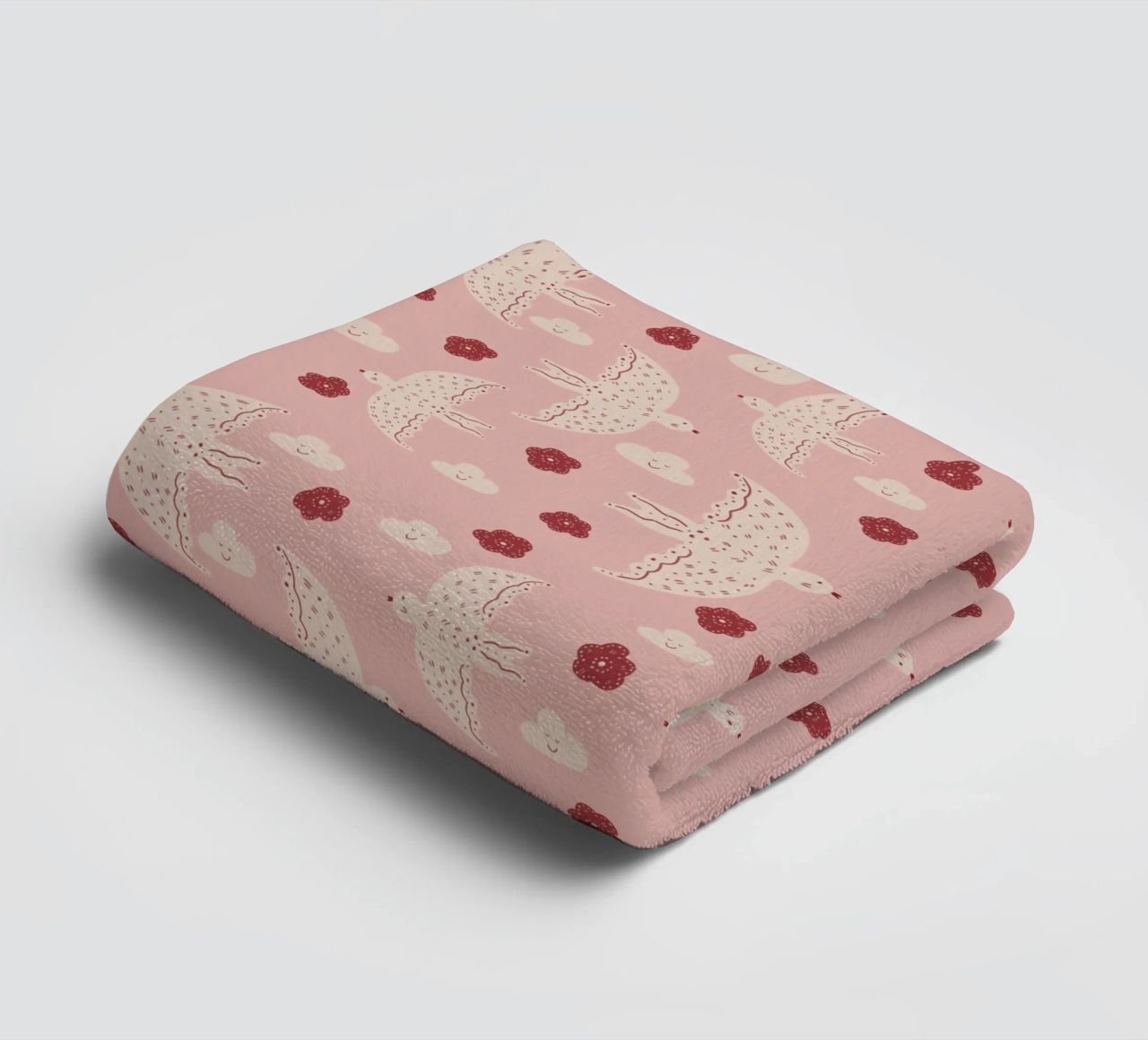 Pattern Abstract Birds Handtuch von Illustration Raissa Oltmanns