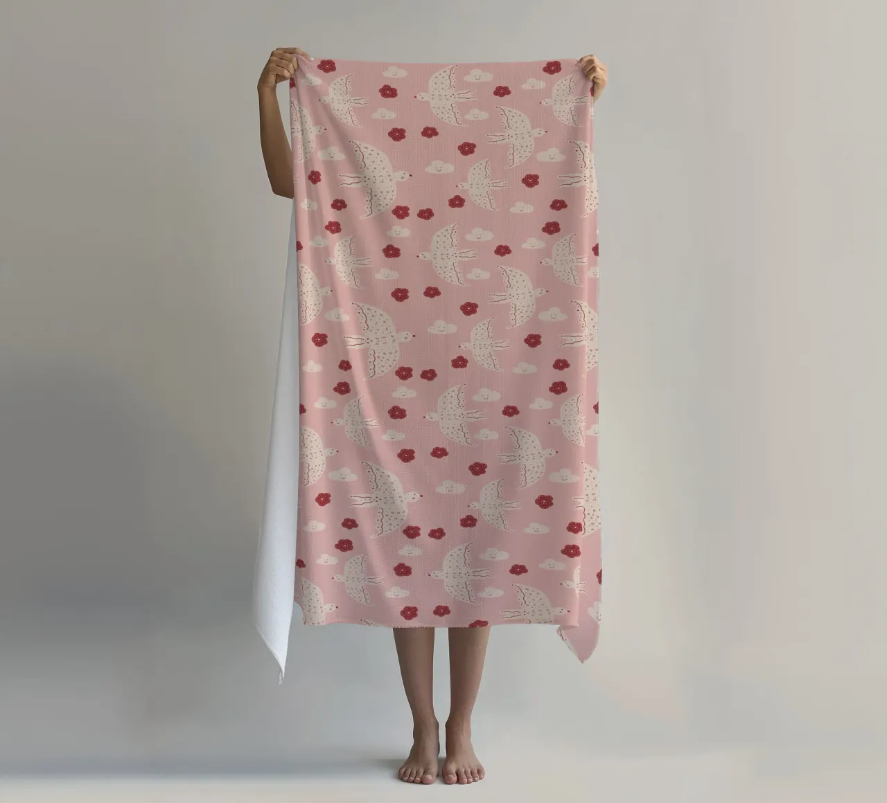 Pattern Abstract Birds telo mare da Illustration Raissa Oltmanns