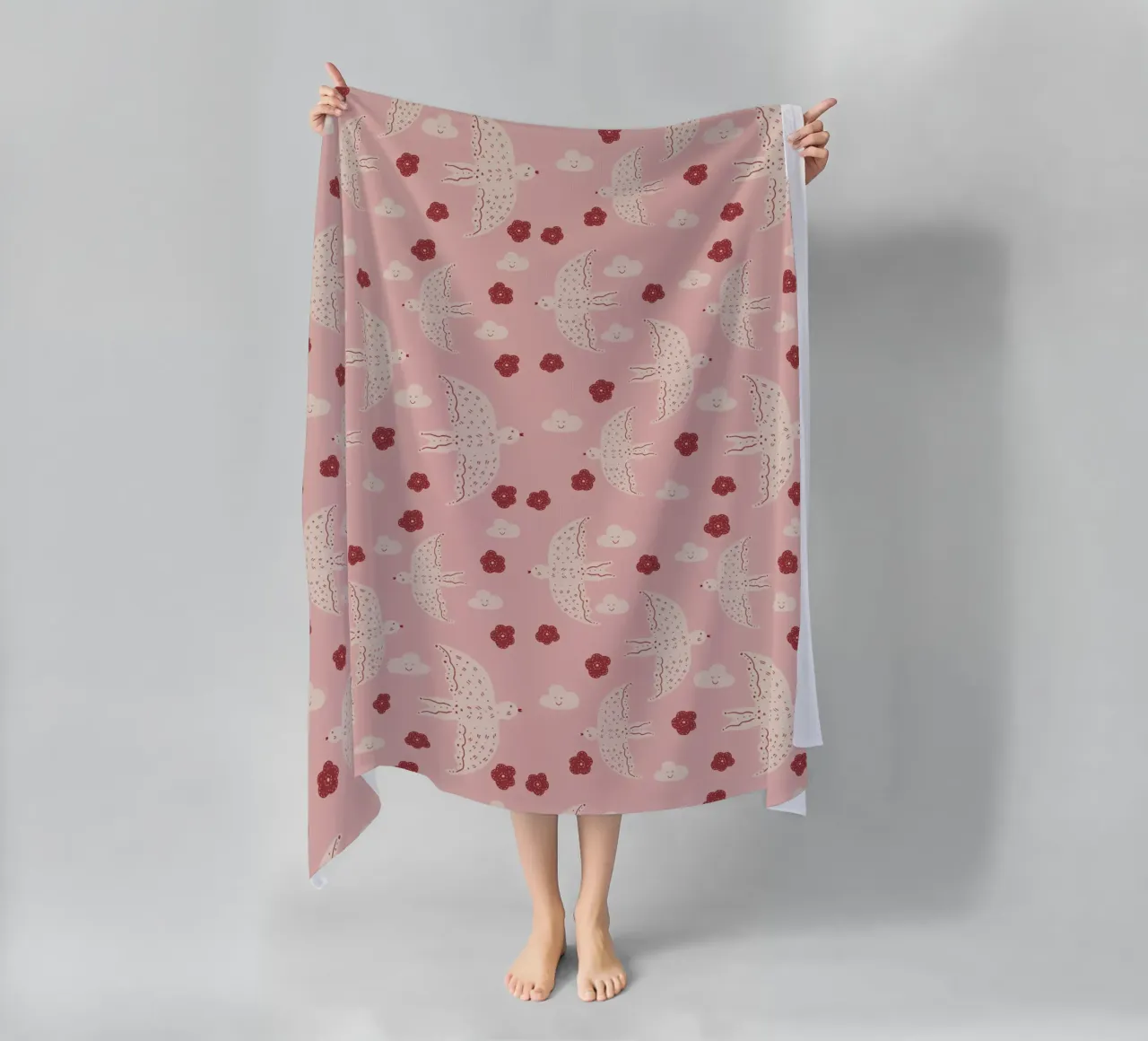 Pattern Abstract Birds telo mare da Illustration Raissa Oltmanns