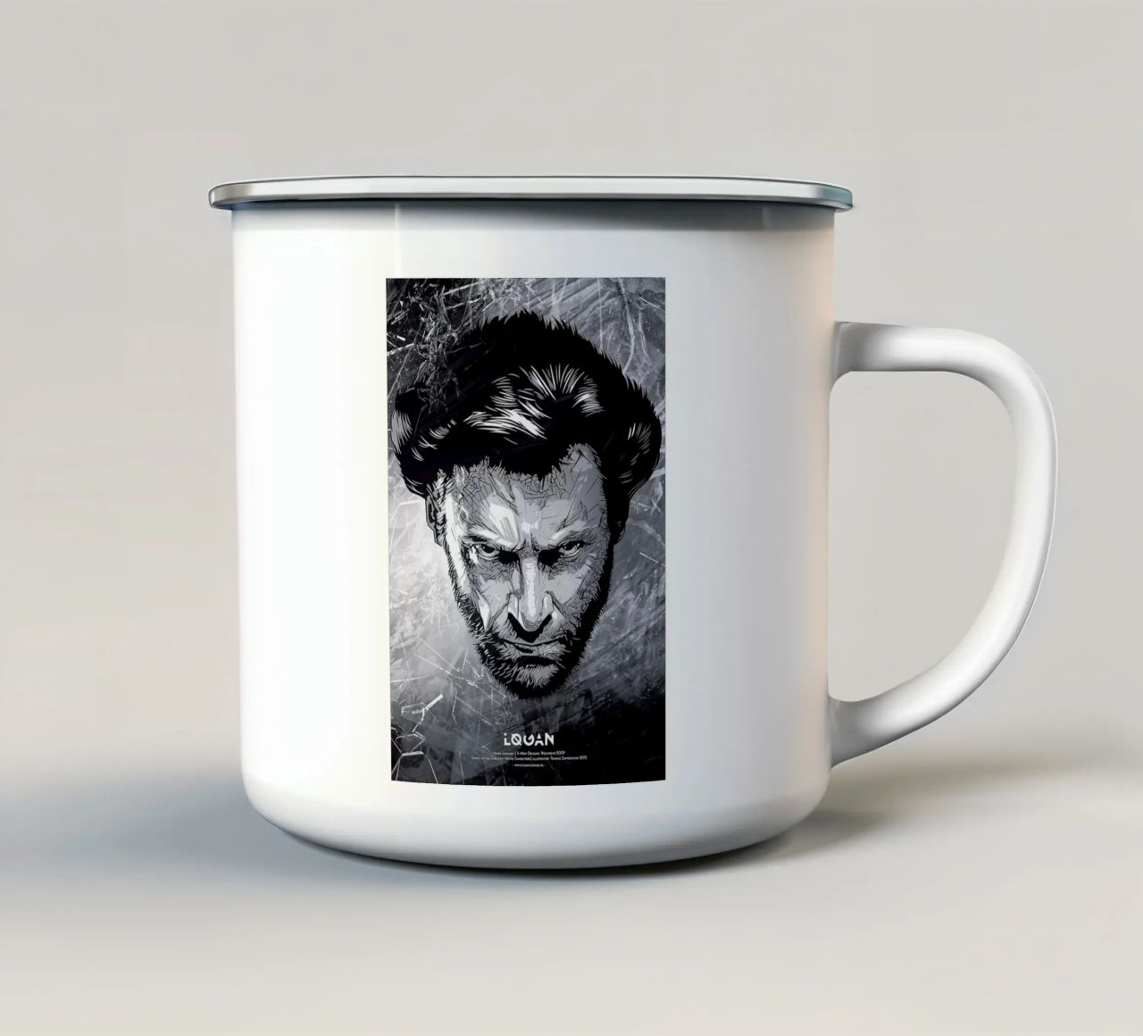 Logan tazza in smalto da Tomasz Zawistowski